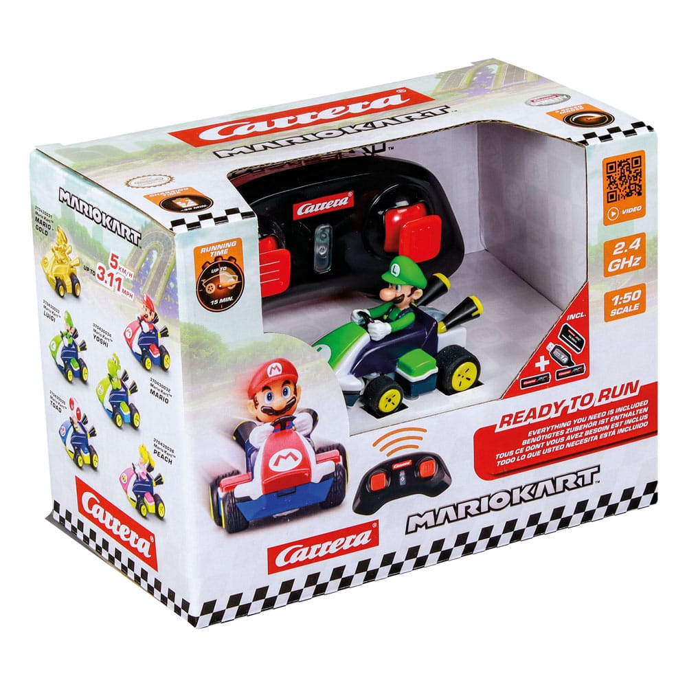 Super Mario Kart RC remote-controlled Car 1/50 2.4GHz Mini Luigi