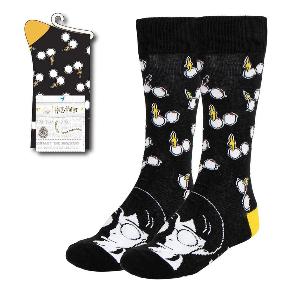 Harry Potter Socks Harry Black and White 38-45