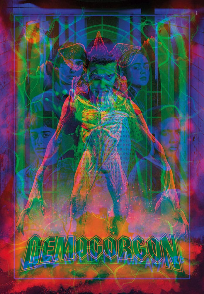 Stranger Things Metamorphic Art Collection Jigsaw Puzzle with Light-Up Effect Demogorgon (520 pieces)