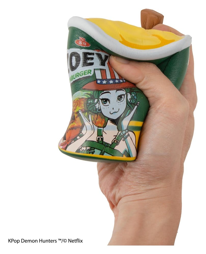 KPop Demon Hunters Squishy Anti Stress Figure Zoey Hamburger Noodles