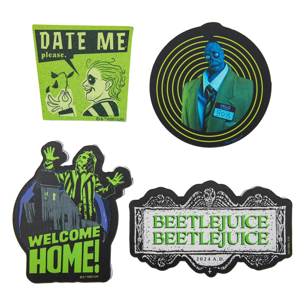 Beetlejuice Fridge Magnet 4-Pack