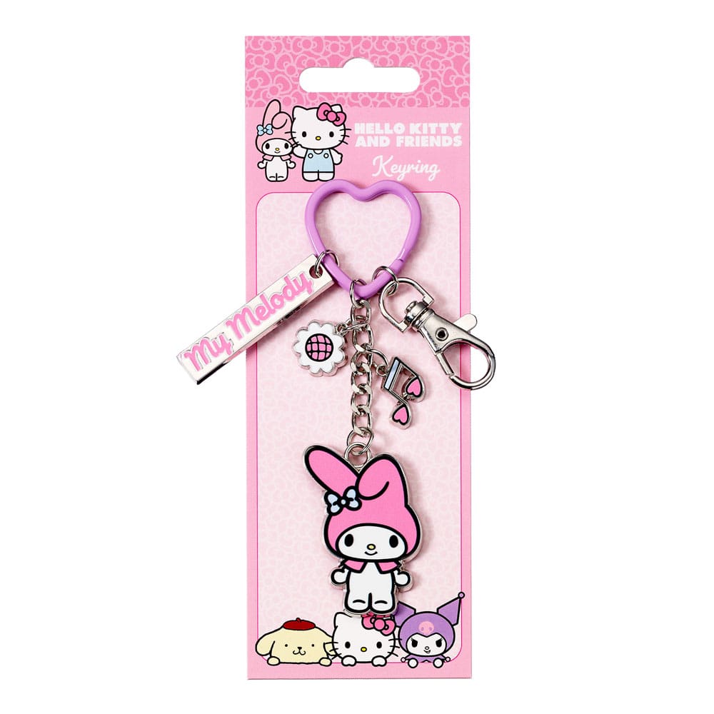 Hello Kitty Key Chain with My Melody Charms 15 cm