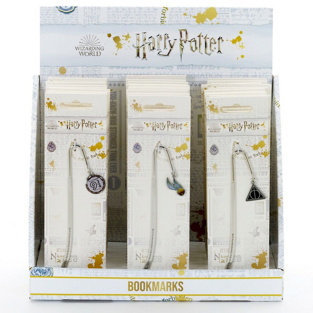 Harry Potter: Platform 9 3-4 with Golden Snitch and Deathly Hallows Bookmarks Display (30)