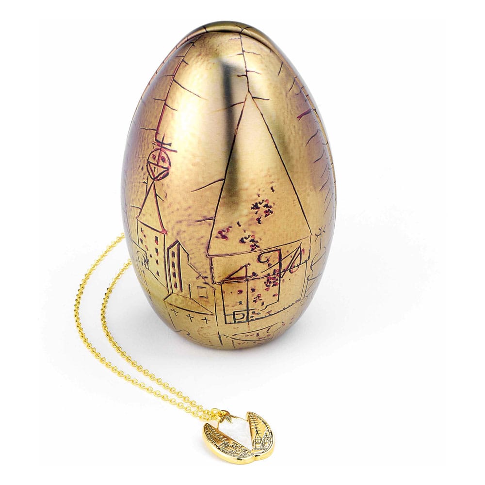 Harry Potter Halskette mit Anhänger Goldenes Ei mit Geschenkbox