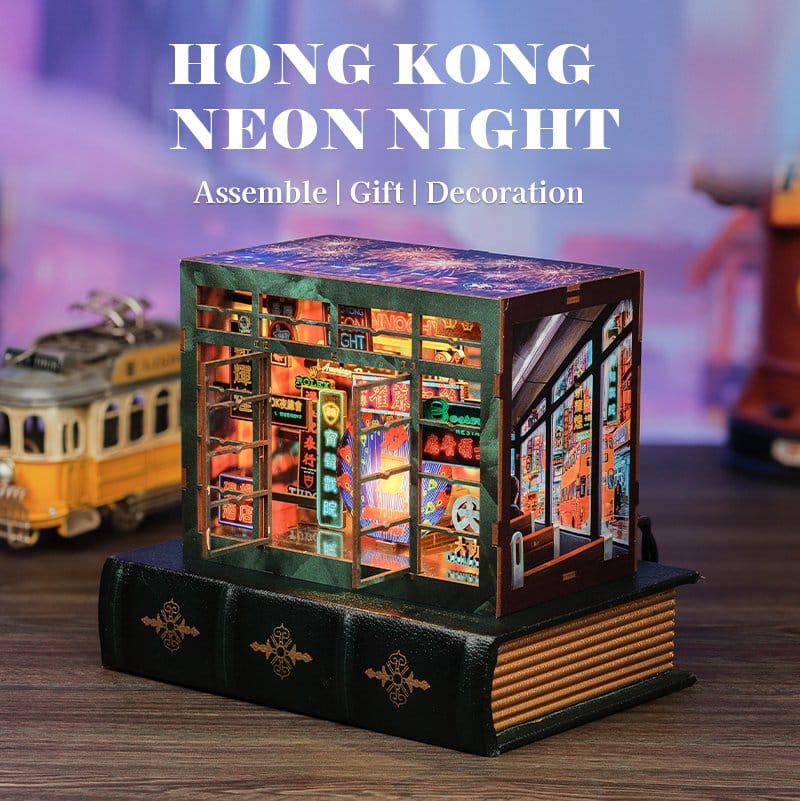 Book Nook Hong Kong Neon Light 13 x 17 cm
