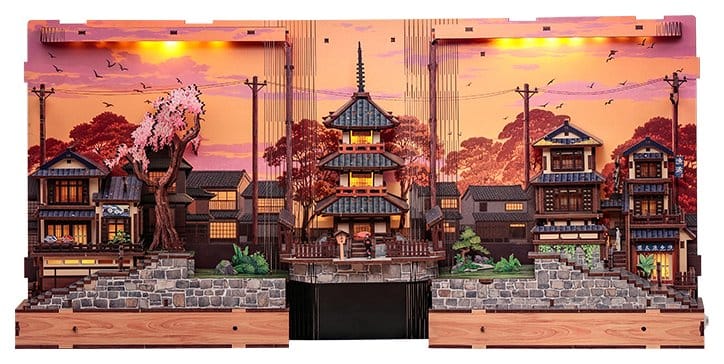 Book Nook Twilight Sakura Path 23 x 12 cm