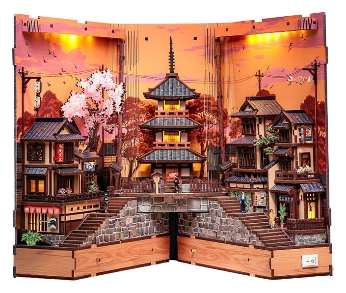 Book Nook Twilight Sakura Path 23 x 12 cm
