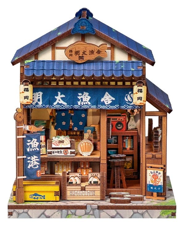Miniature House Model Kit Fukuoka Mentaiko Kitchen 11 x 9 cm