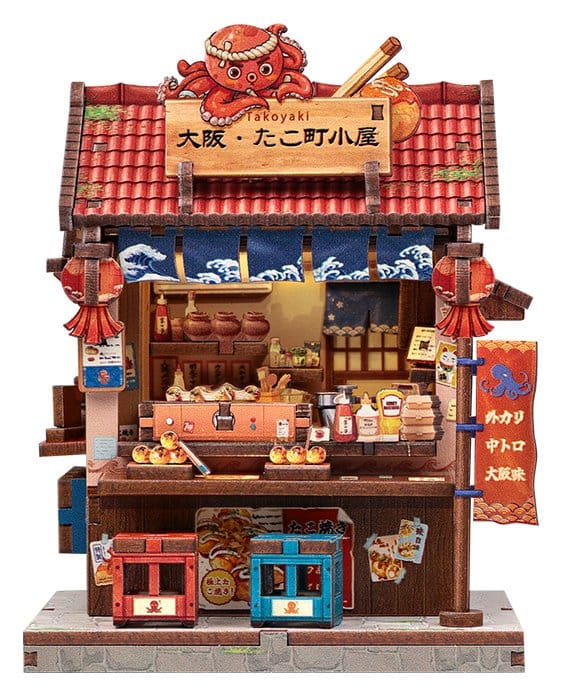 Miniature House Model Kit Osaka Takoyaki 12 x 9 cm