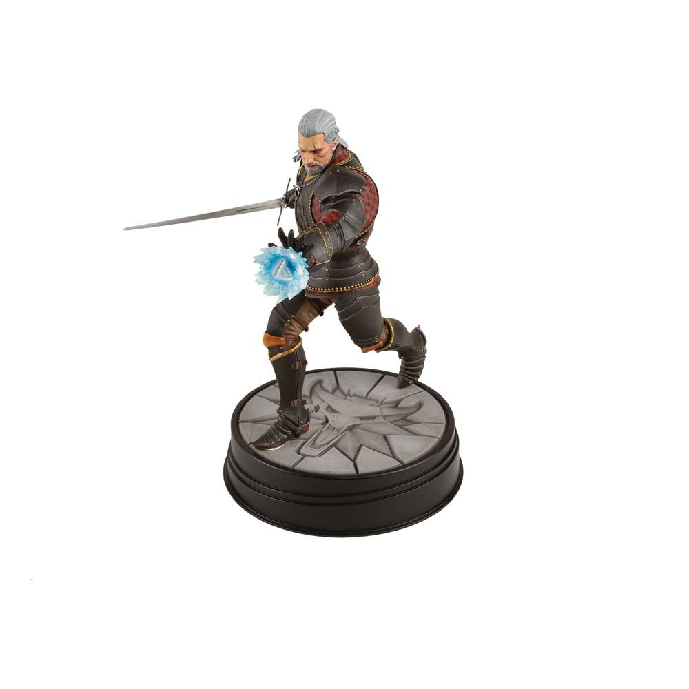 Witcher 3 Wild Hunt PVC-Statue Geralt Toussaint Turnierrüstung 20 cm