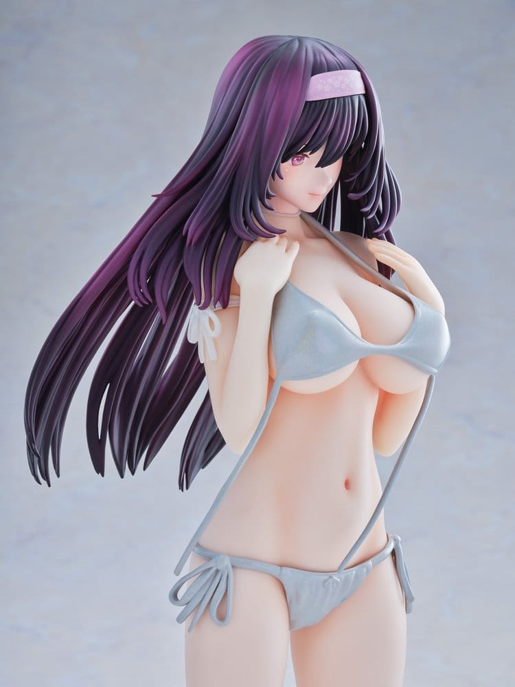 Original Model Statue 1/5 Tomoe Sakura Swimsuit Black Hair Ver. Illustration by Toshi Tsutakaze 32 cm