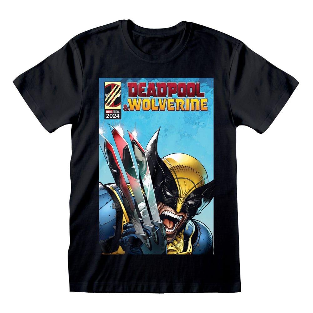 Deadpool T-Shirt Wolverine Reflection Size M