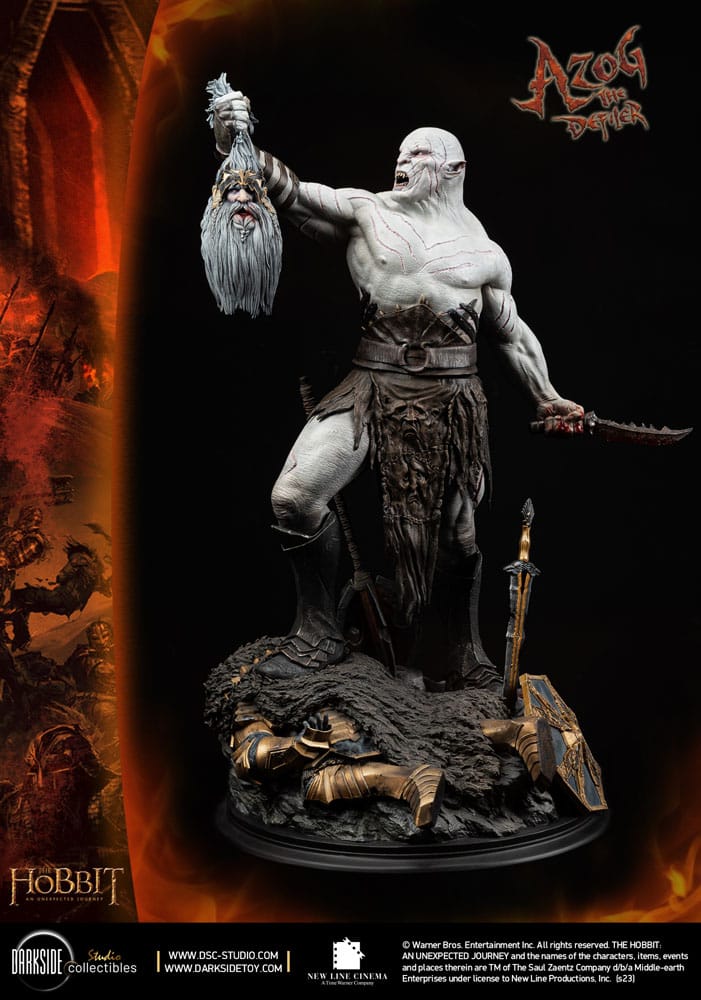 The Hobbit MS Series Statue 1/3 Azog The Defiler John Howe Signature Edition 90 cm