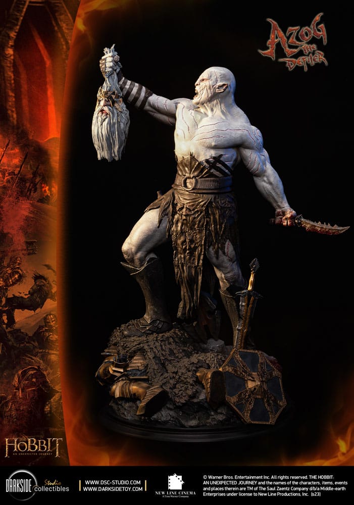 The Hobbit MS Series Statue 1/3 Azog The Defiler John Howe Signature Edition 90 cm