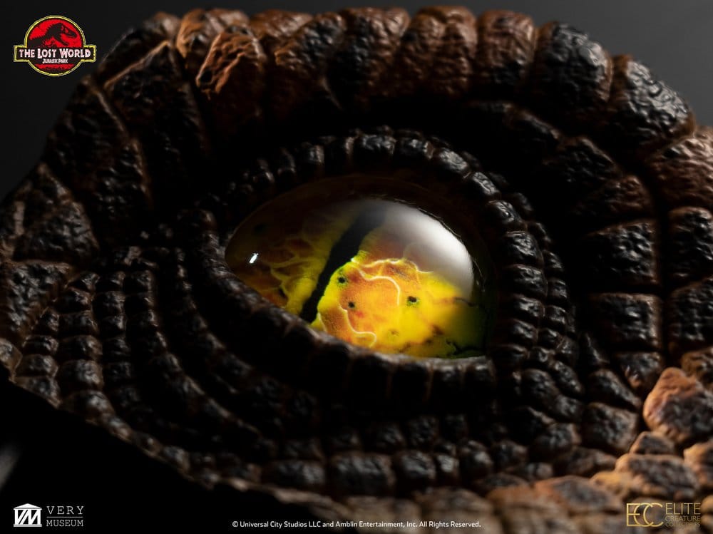 The Lost World: Jurassic Park Replica Bust Male Velociraptor Eye Prop 23 cm