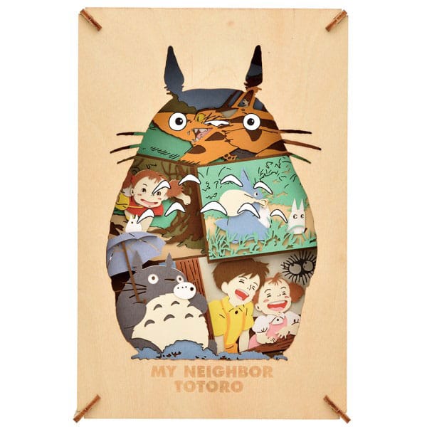 My Neighbor Totoro Paper Model Kit Paper Theater Wood Style Silhouette Big Totoro