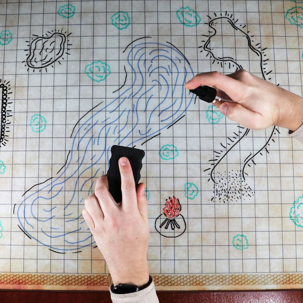Enhance RPG Series Grid Mat Deluxe Edition DnD Map