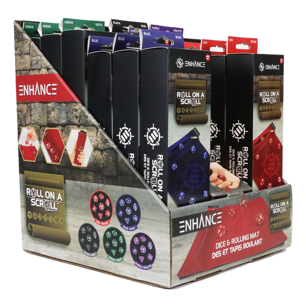 Enhance Tabletop Roll on a Scroll Bag with Dice Assortment (15)