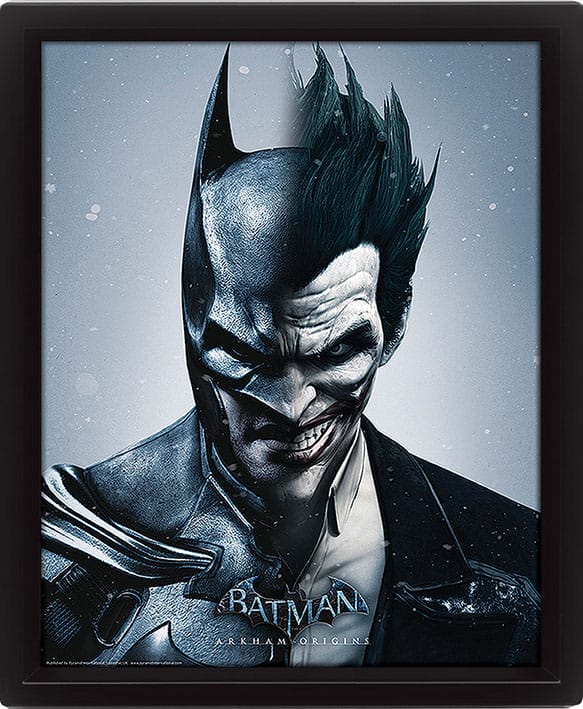Batman Arkham Origins gerahmtes 3D-Effekt-Posterpaket Batman Vs. Joker 26 x 20 cm (3)