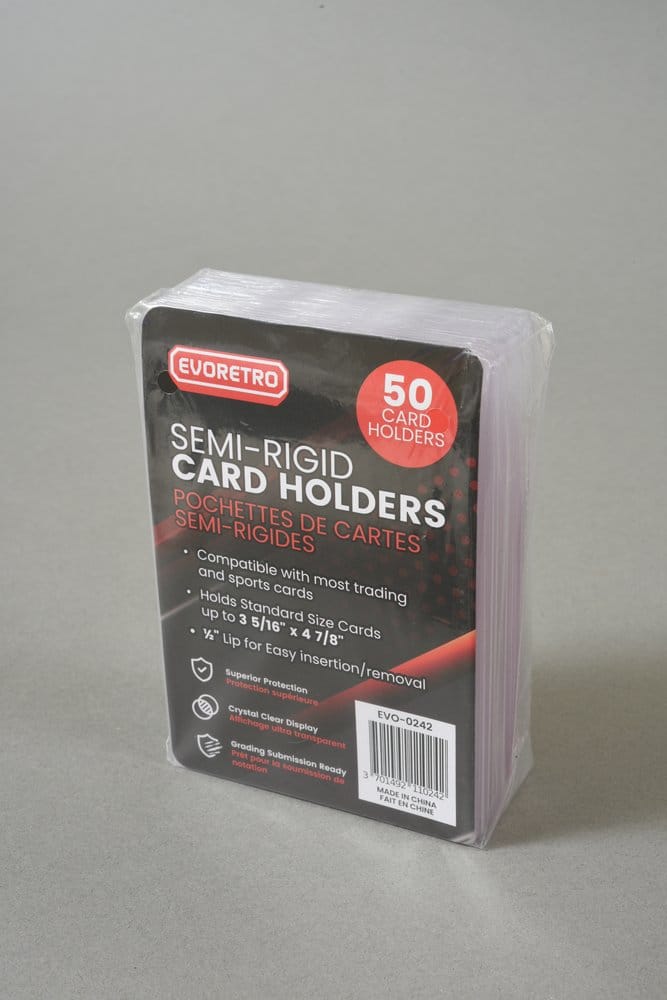 Evoretro Card Holders 50-Pack Semi-Rigid 8 x 12 cm