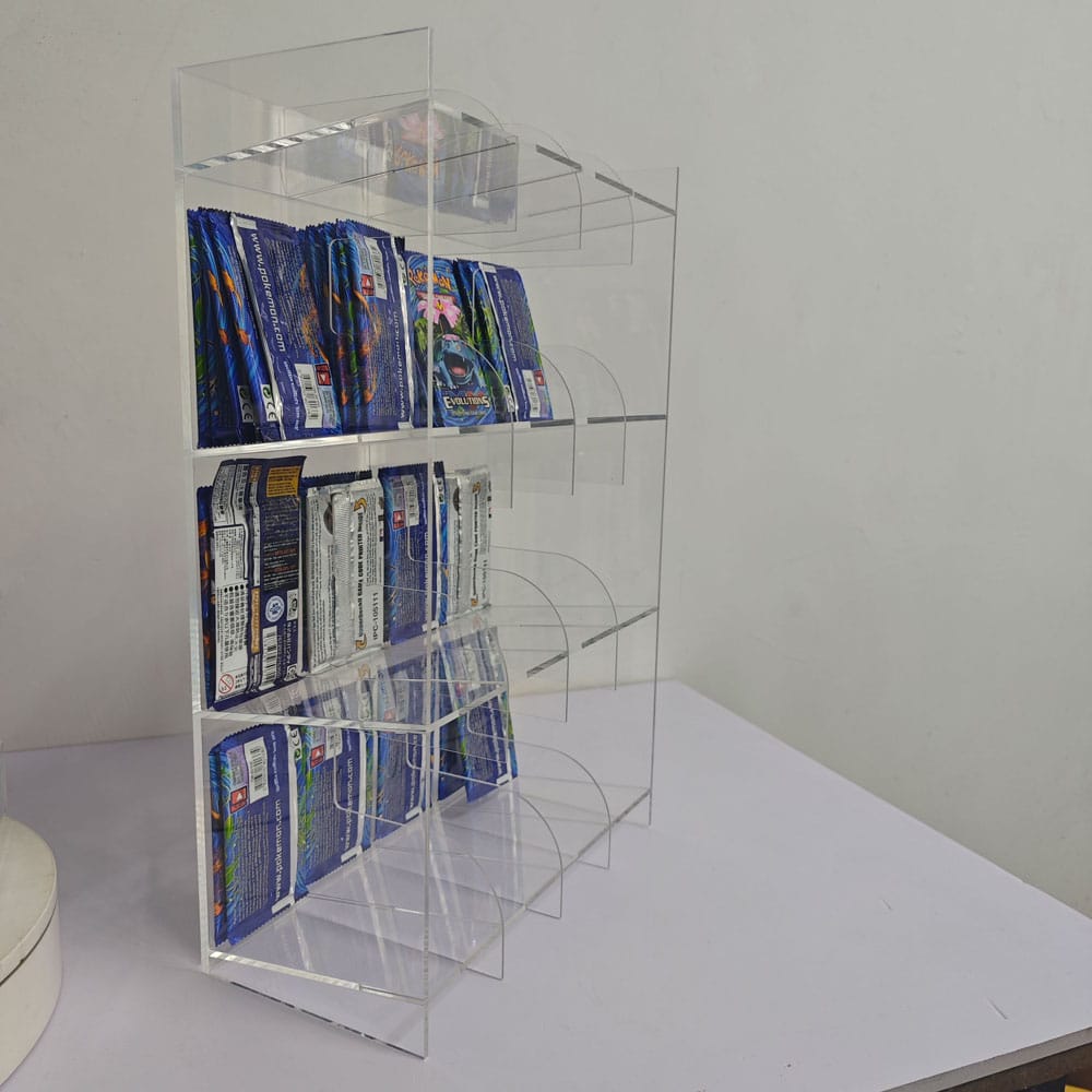 Acrylic Counter Display for Trading Card Booster Packs