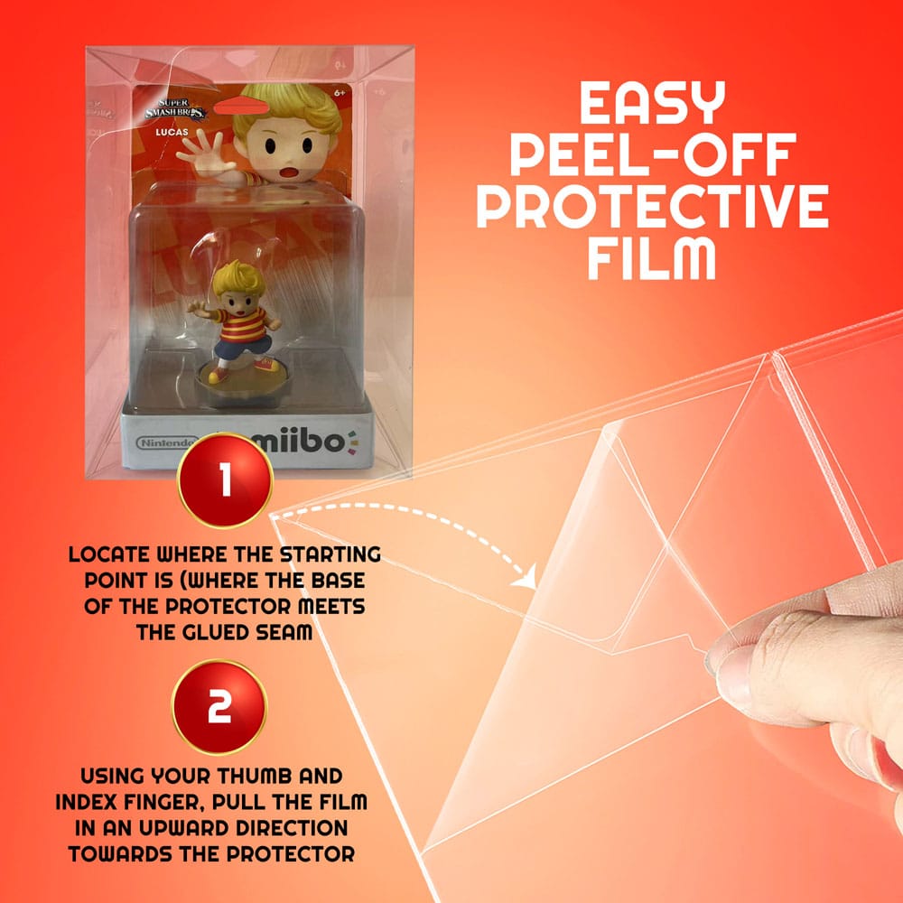 PET Protectors 10-Pack for Amiibo Figures