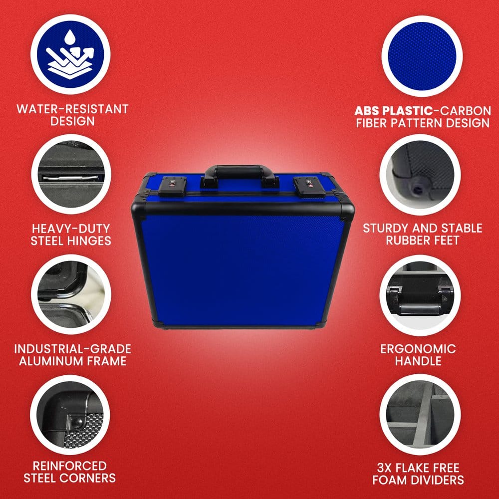 Evoretro Trading Card Storage Box for 90 Cards X Blue