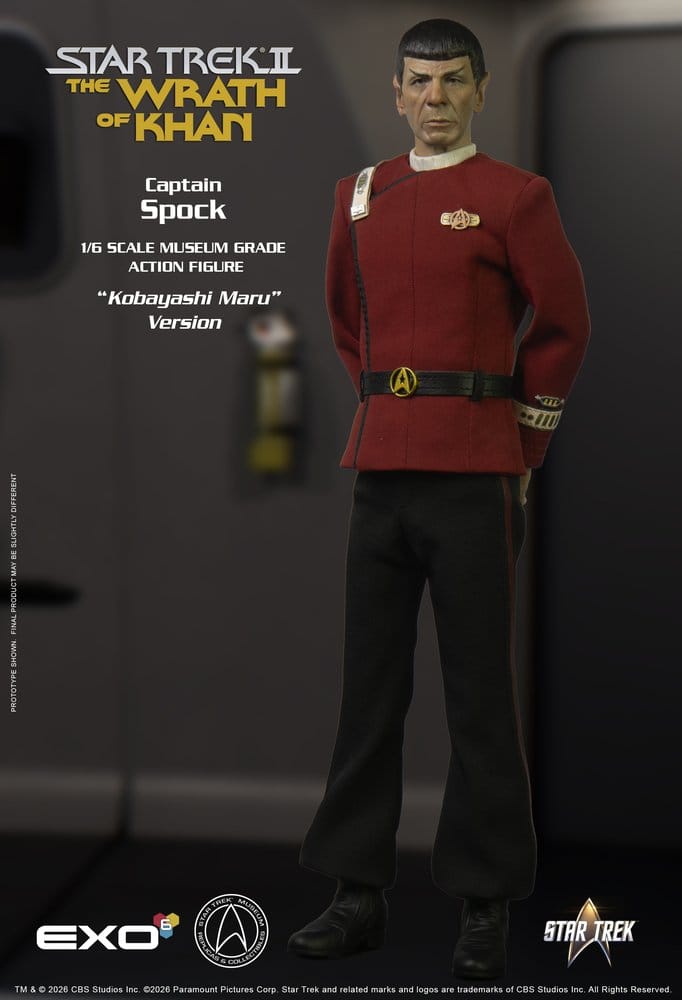 Star Trek: The Wrath of Khan Action Figure 1/6 Captain Spock Kobayashi Maru Version 30 cm