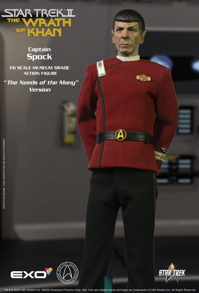 Star Trek: The Wrath of Khan Action Figure 1/6 Captain Spock Needs of the Many Version 30 cm