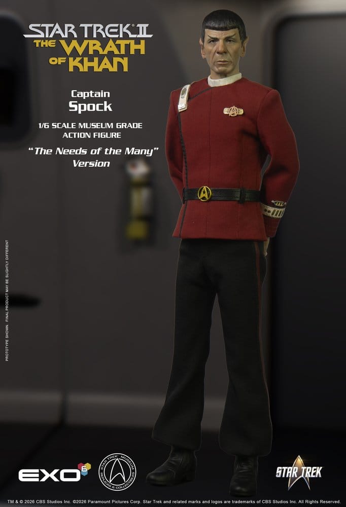 Star Trek: The Wrath of Khan Action Figure 1/6 Captain Spock Needs of the Many Version 30 cm