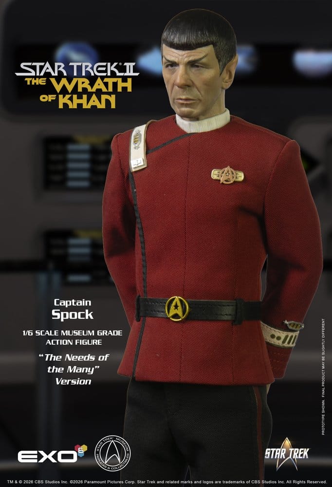 Star Trek: The Wrath of Khan Action Figure 1/6 Captain Spock Needs of the Many Version 30 cm