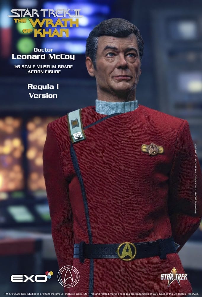Star Trek II: The Wrath of Khan Action Figure 1/6 Dr. Leonard McCoy Regula I Version 30 cm