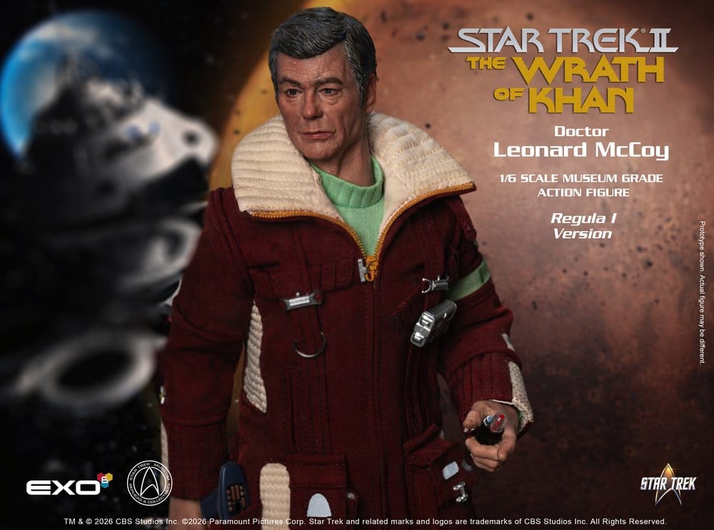 Star Trek II: The Wrath of Khan Action Figure 1/6 Dr. Leonard McCoy Regula I Version 30 cm