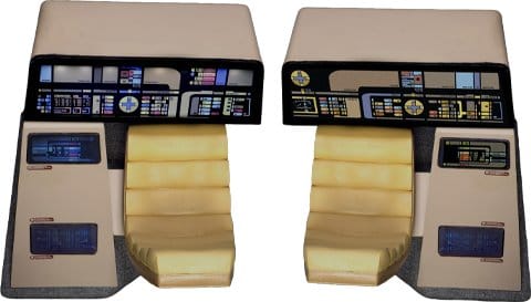 Star Trek: The Next Generation Replica 1/6 Enterprise-D Bridge Consoles Set