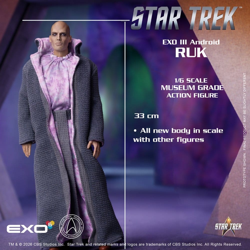Star Trek: The Original Series Action Figure 1/6 Ruk EXO III Android 33 cm