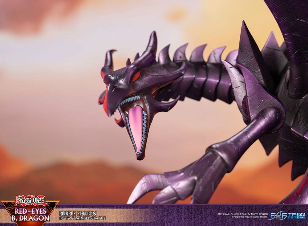 Yu-Gi-Oh! PVC-Statue Red-Eyes B. Dragon Lila Farbe 33 cm