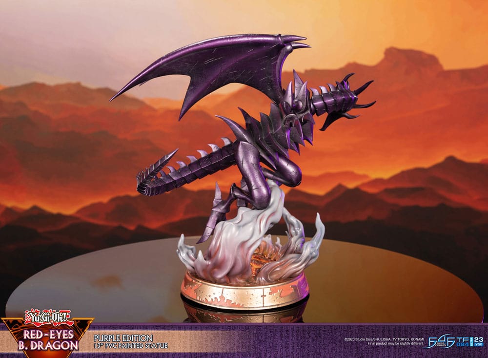 Yu-Gi-Oh! PVC-Statue Red-Eyes B. Dragon Lila Farbe 33 cm