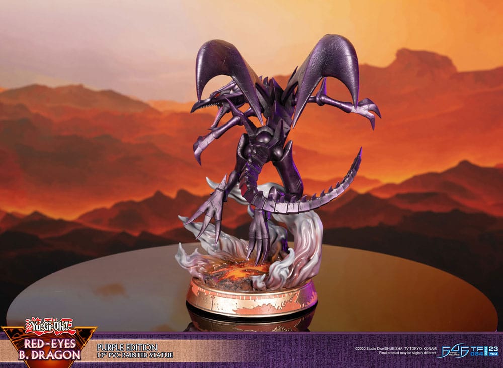 Yu-Gi-Oh! PVC-Statue Red-Eyes B. Dragon Lila Farbe 33 cm