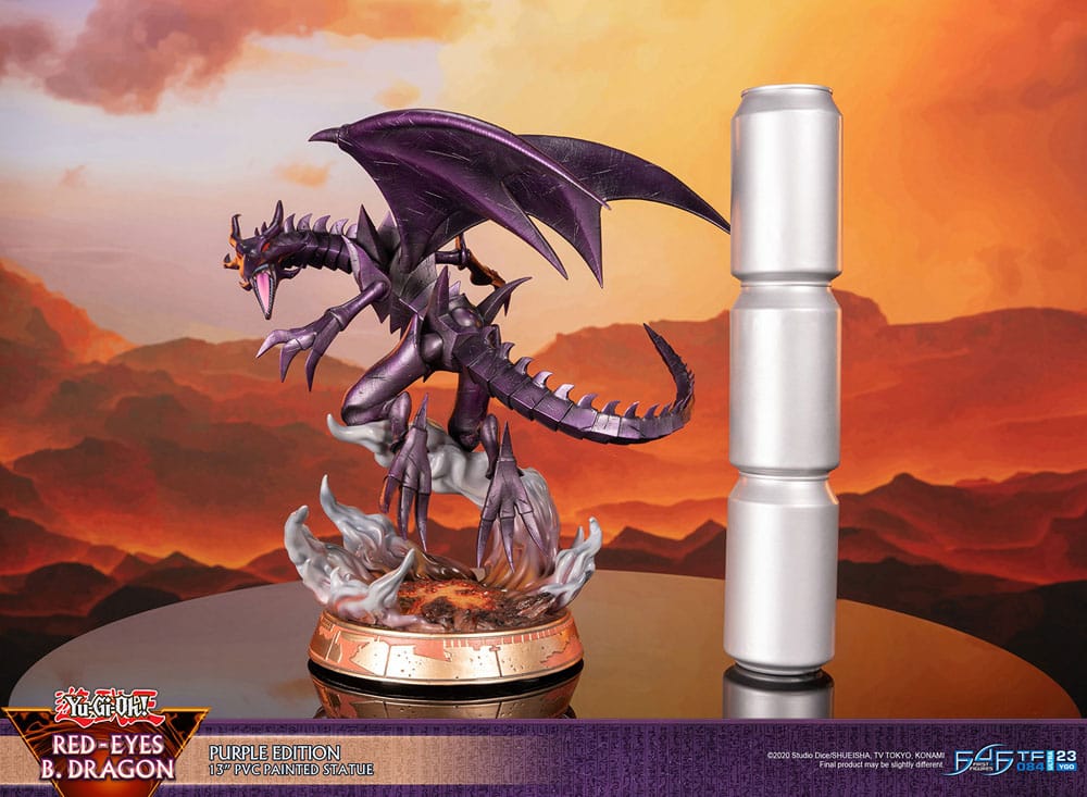 Yu-Gi-Oh! PVC-Statue Red-Eyes B. Dragon Lila Farbe 33 cm