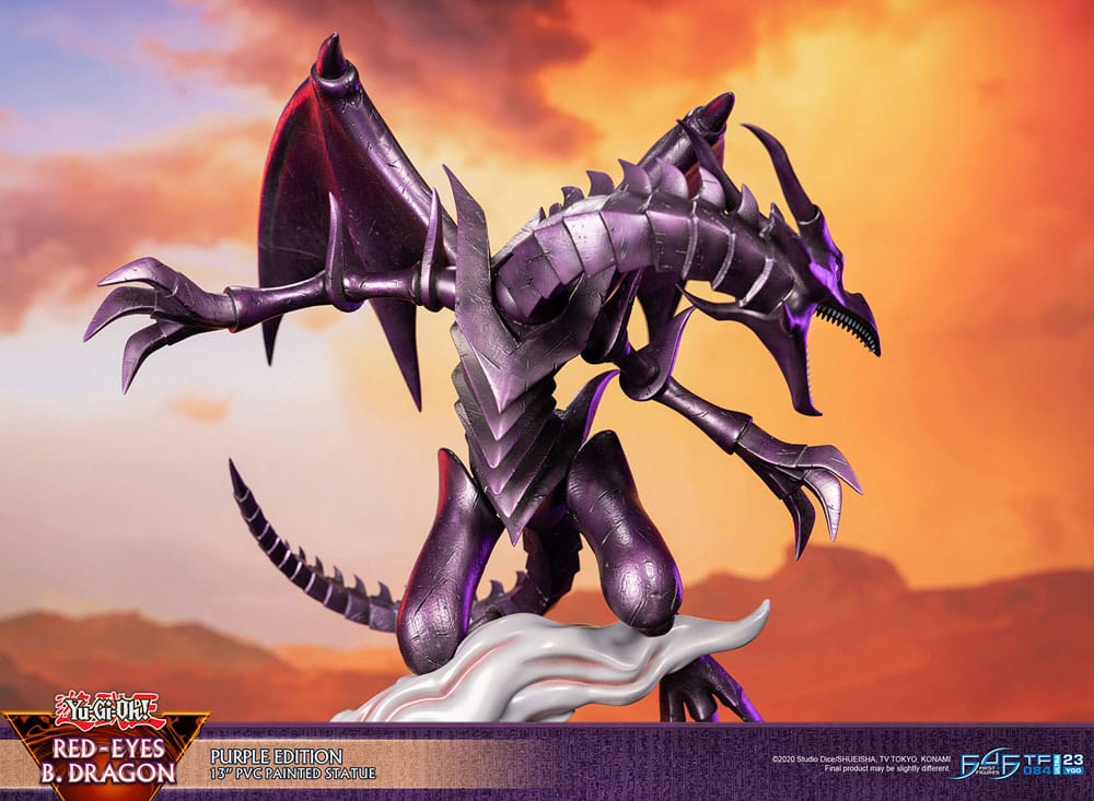 Yu-Gi-Oh! PVC-Statue Red-Eyes B. Dragon Lila Farbe 33 cm