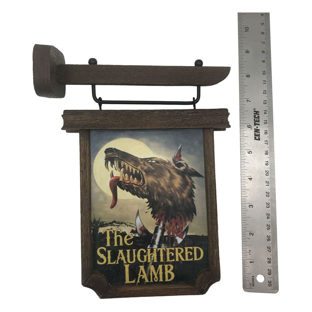 Ein amerikanischer Werwolf in London, maßstabsgetreue Nachbildung eines Pub-Schilds, 6 cm