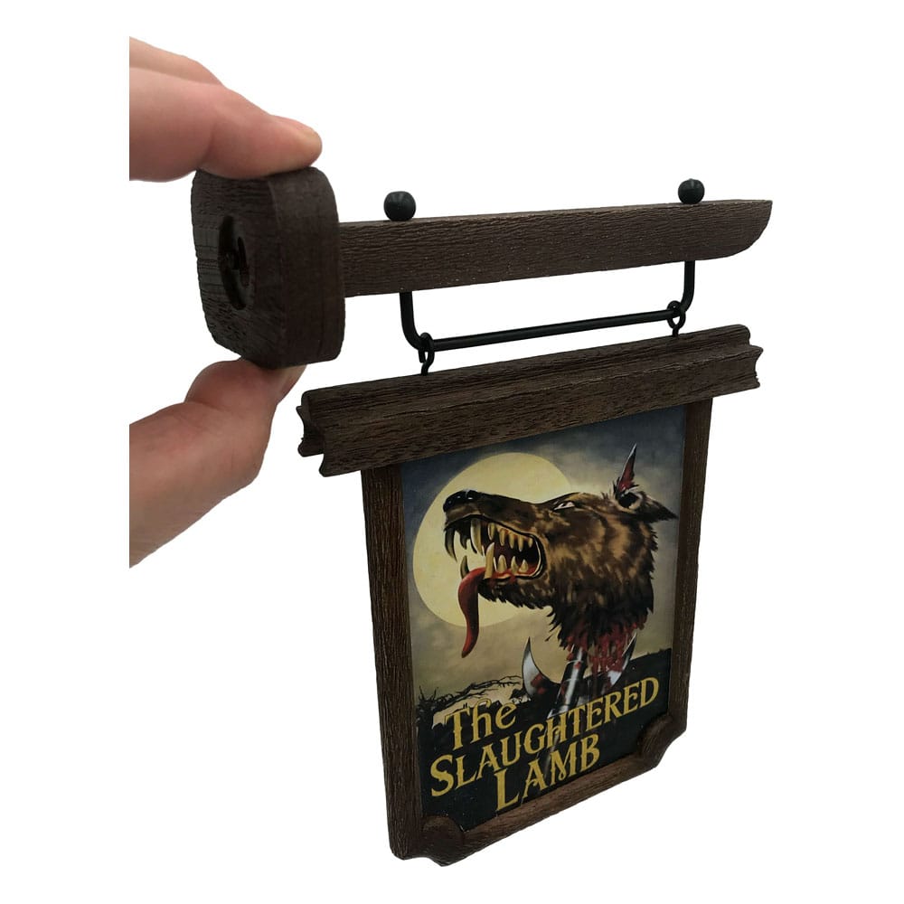 Ein amerikanischer Werwolf in London, maßstabsgetreue Nachbildung eines Pub-Schilds, 6 cm