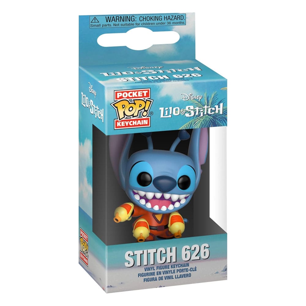 Lilo & Stitch POP! Vinyl Keychains 4 cm  Stitch w/ Blaster Display (12)