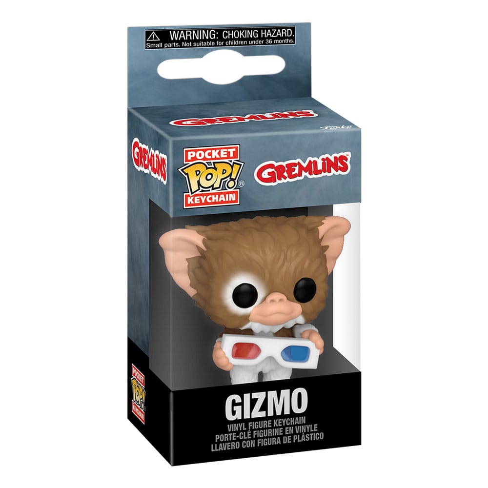 Gremlins Pocket POP! Vinyl-Schlüsselanhänger 4 cm Gizmo mit 3D-Brillen-Display (12)