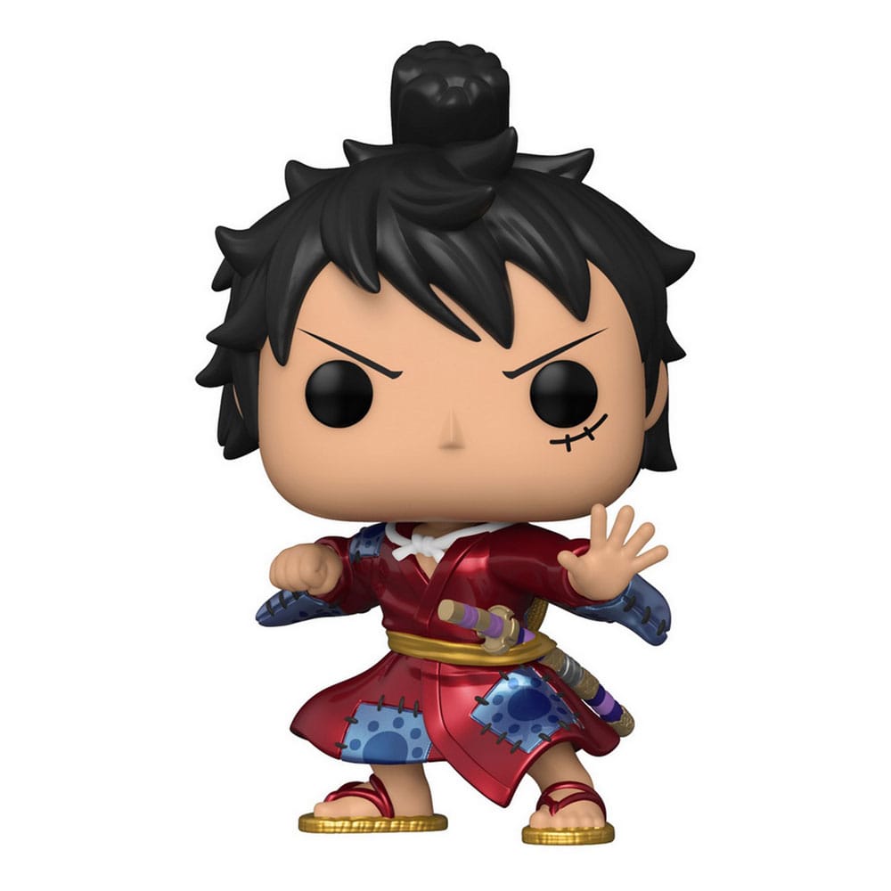 One Piece POP! Animations-Vinylfigur Ruffy im Kimono (MT) Exclusive Edition 9 cm