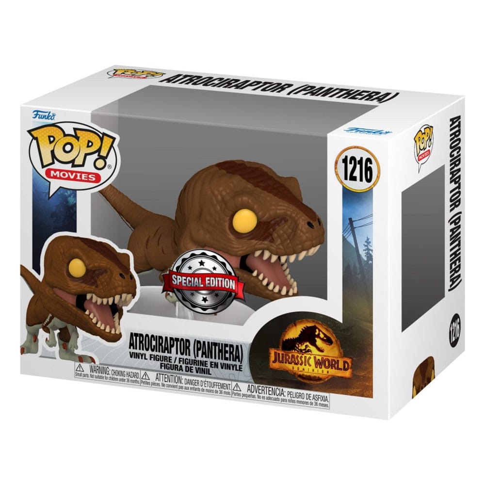 Jurassic Park POP! Filme Vinylfigur Atrociraptor (Panthera) Exklusiv 9 cm