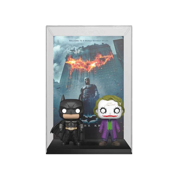DC POP! Filmplakat &amp; Figur The Dark Knight 9 cm