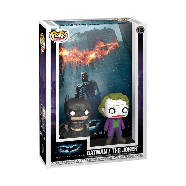 DC POP! Filmplakat &amp; Figur The Dark Knight 9 cm