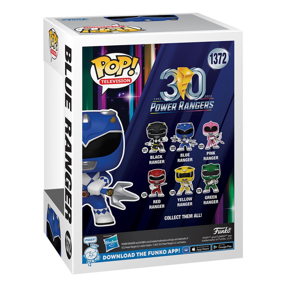 Power Rangers 30th POP! TV Vinyl Figure Blue Ranger 9 cm