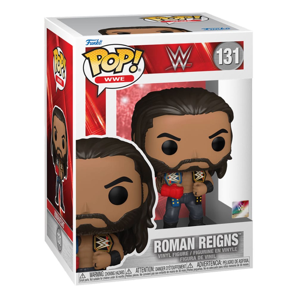 WWE POP! Vinyl Figure Roman Reigns w/Belts 9 cm